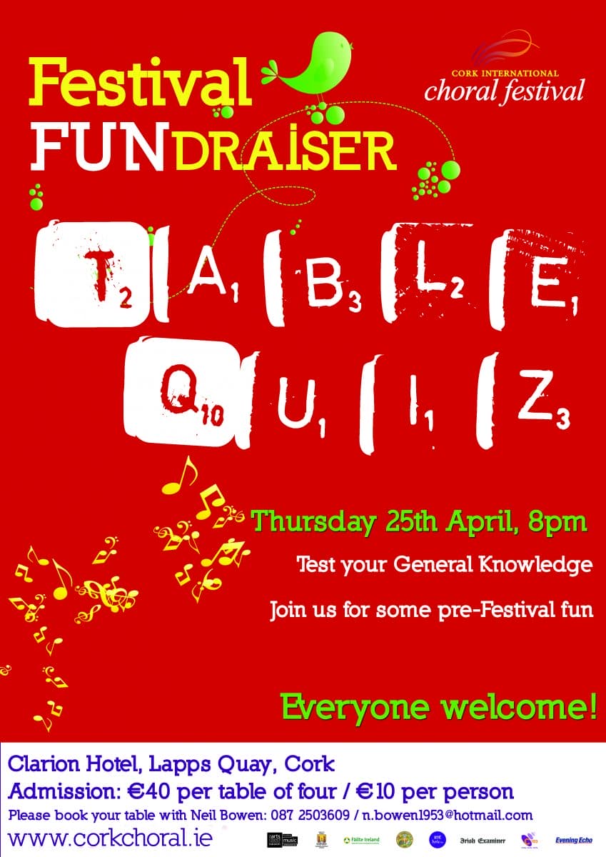 table quiz poster