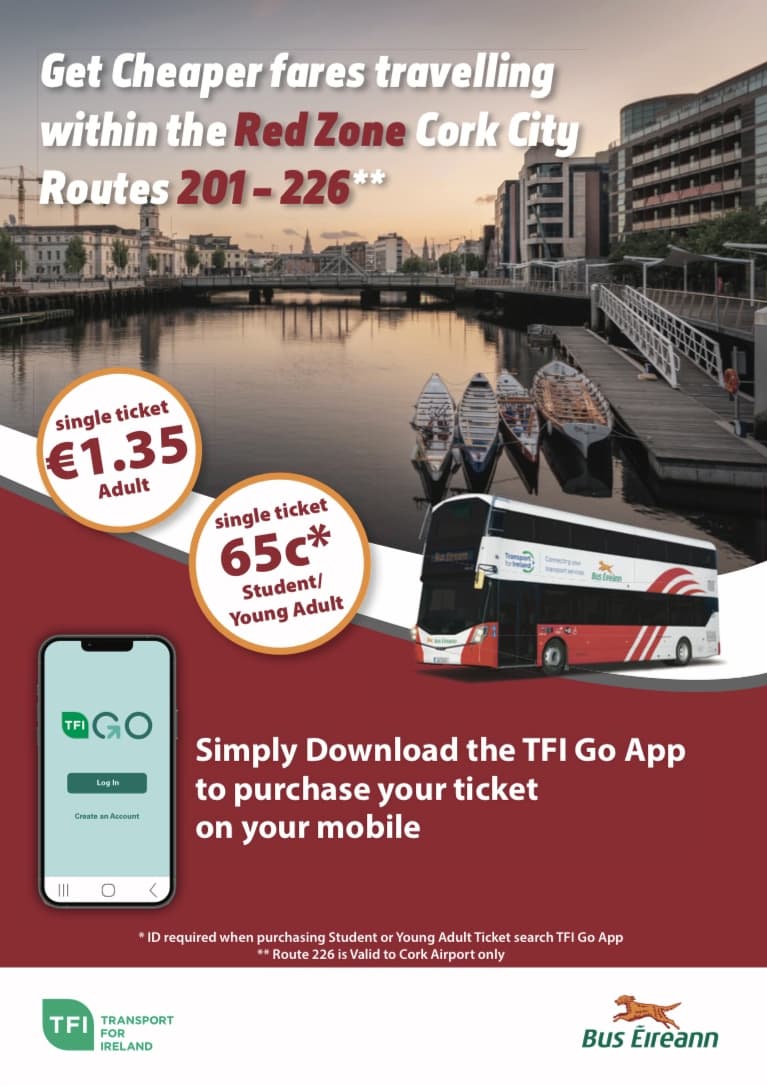 Poster promozionale dell'autobus Eireann