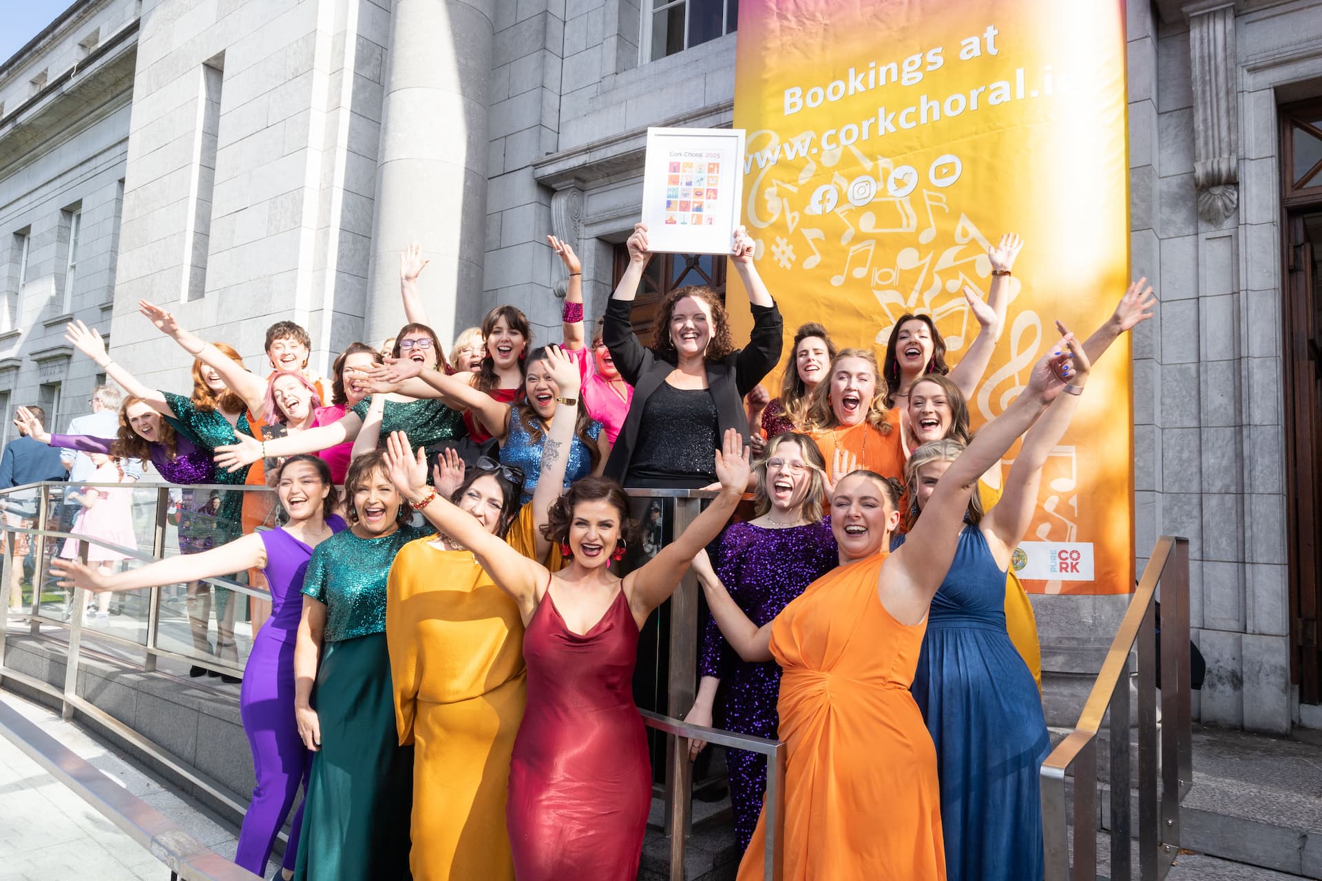 Kor fotograferet uden for Cork International Choral Festival 2025