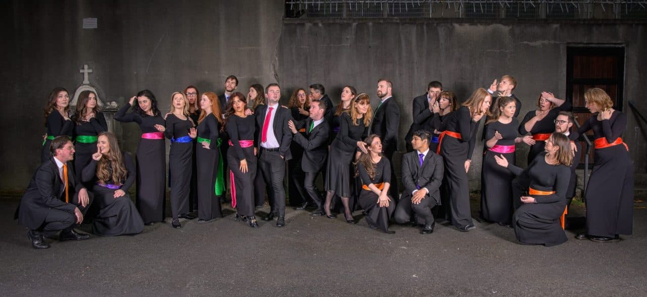 foto di gruppo del coro New Dublin Voices