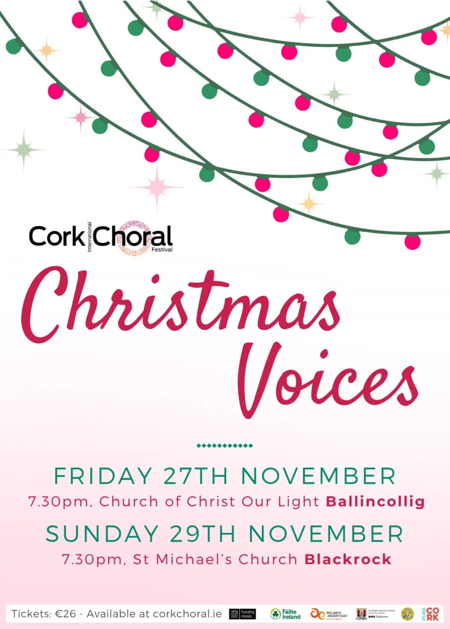 Featured image for Cork International Choral Festival news article Our Christmas concerts are back!