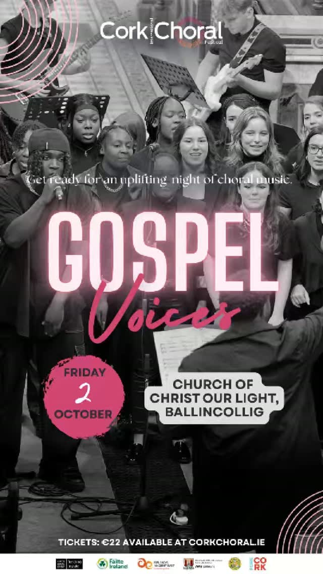 🎶 GOSPEL VOICES IS BACK! 🎶 Get ready for an uplifting night of gospel music as four of Cork’s leading...