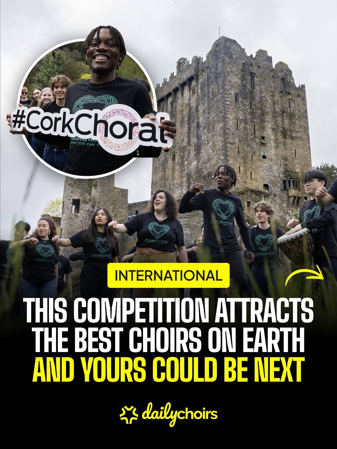 #adv This competition attracts the best choirs on earth, and yours could be next! 🇮🇪 The Cork International Choral Festival...