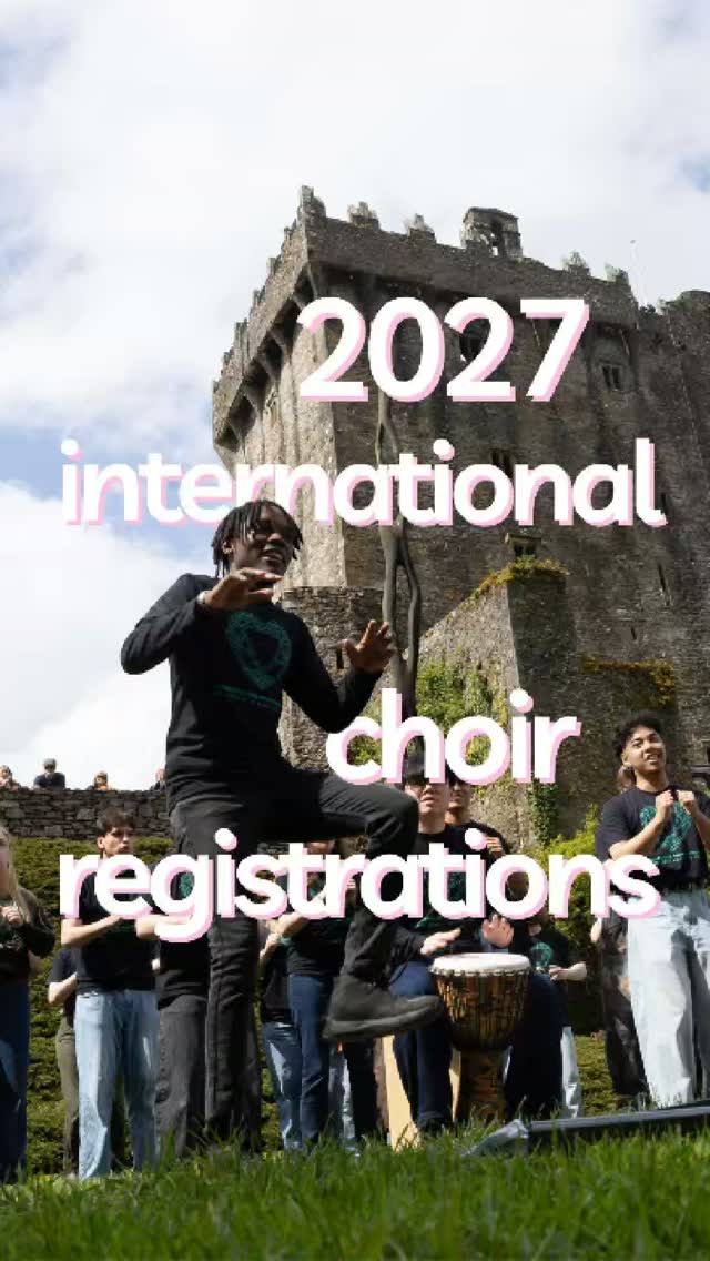 Could your choir be part of Cork Choral 2027? International choir registrations are now open: 👉Fleischmann International Trophy Competition —...