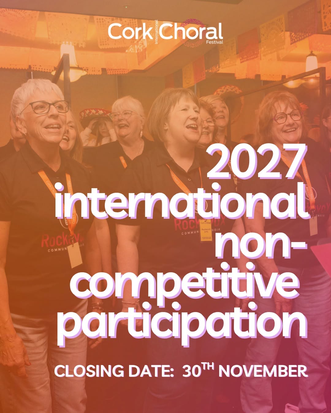 Planning a trip abroad with your choir in 2027? 🧳🎼 Why not make it Cork? Join us from 28th April–2nd...